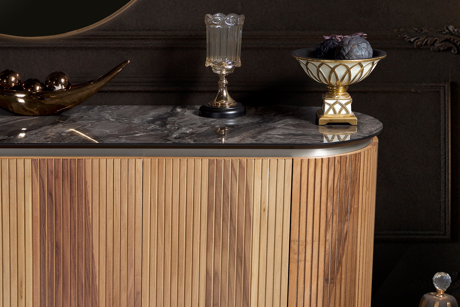 TESLA CEVİZ-SİLVER YEMEK ODASI - Görsel 5