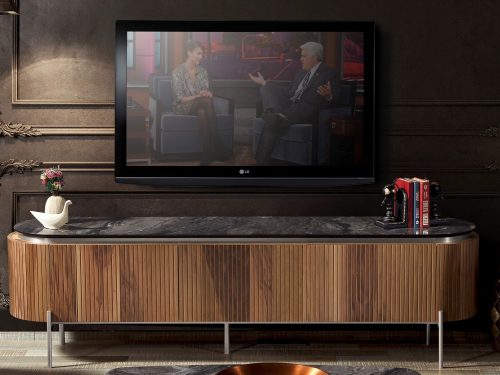 TESLA CEVİZ-SİLVER TV ÜNİTESİ