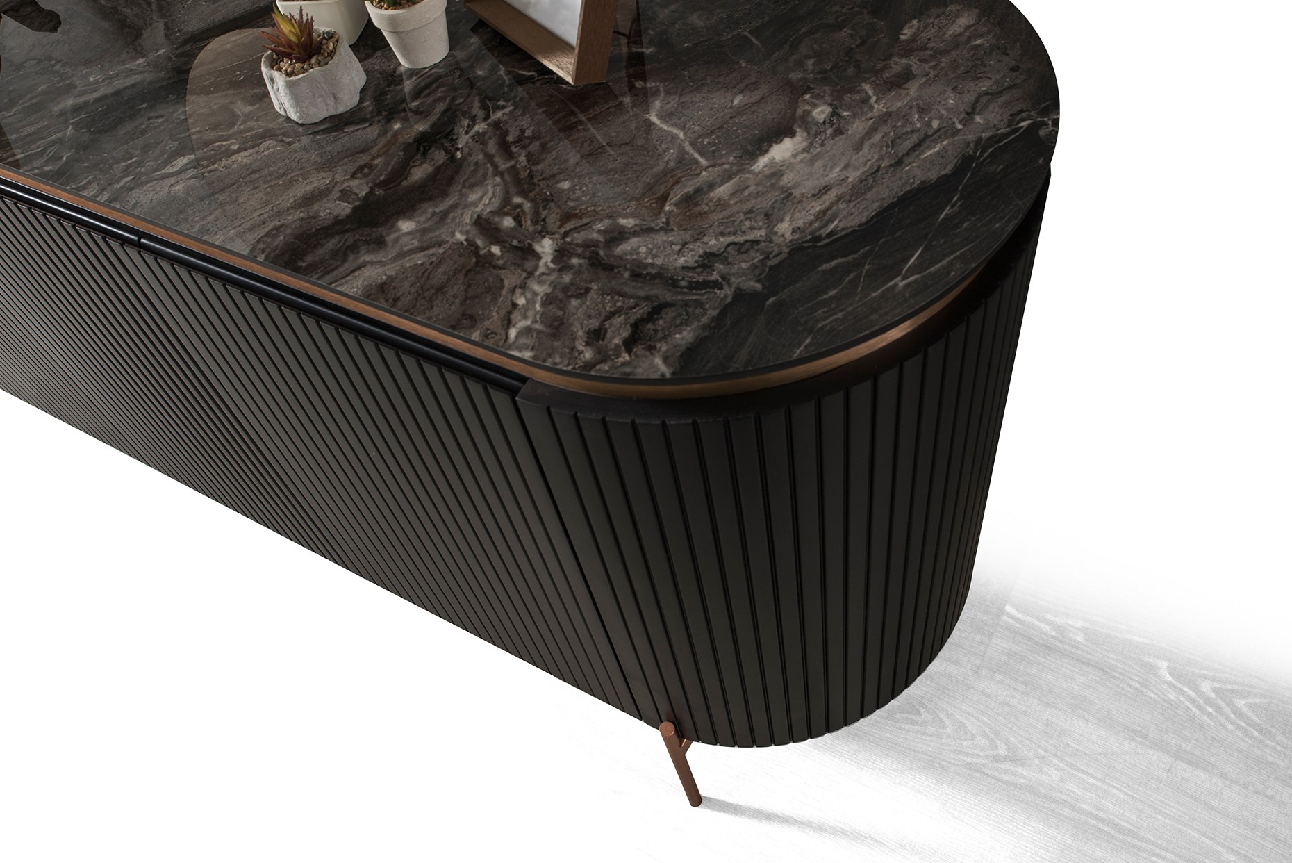 TESLA SİYAH-BRONZ TV ÜNİTESİ - Görsel 6